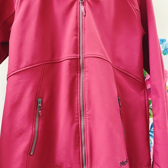 Marmot Furlong Fleece Lined Soft Shell Jacket With Fur Hood (L) - Picture 5 of 10